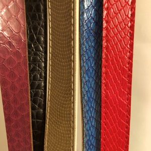 VINTAGE 2 JORDACHE NWOT 5 LEATHER BELTS sizes 14-16